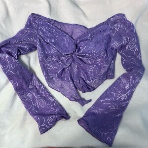 Shein long sleeved crop top